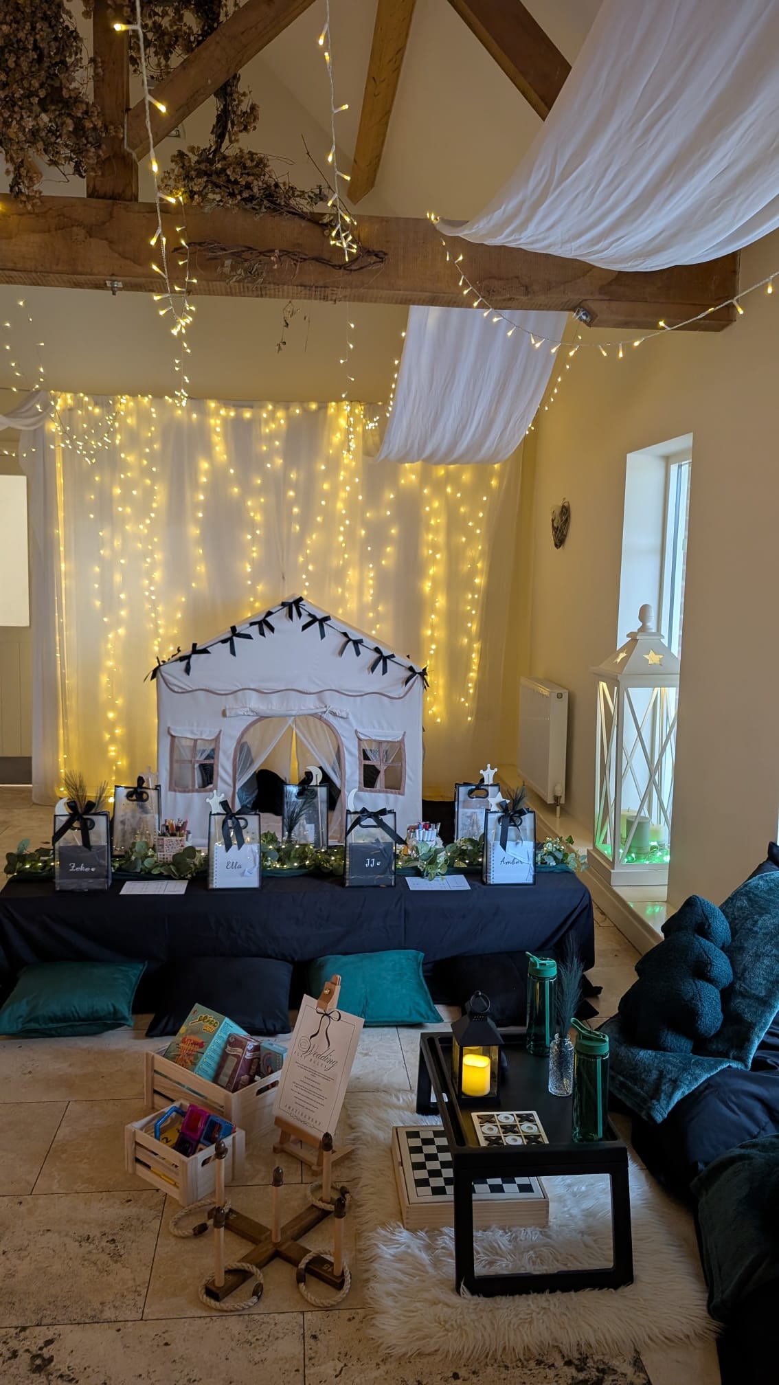 Wedding play area setup